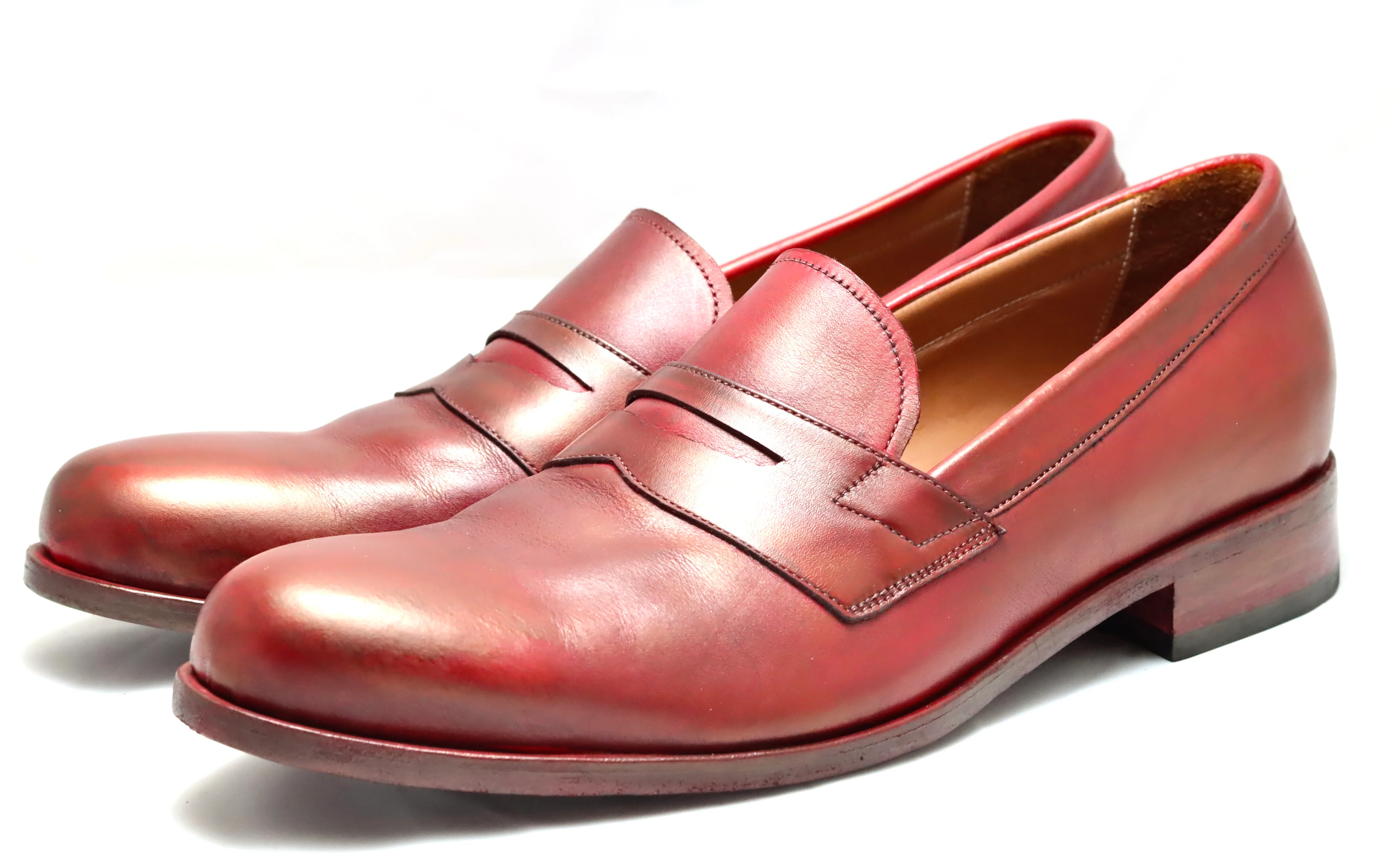 Saddle Loafer  |  Dark red  | Calf - Image 2