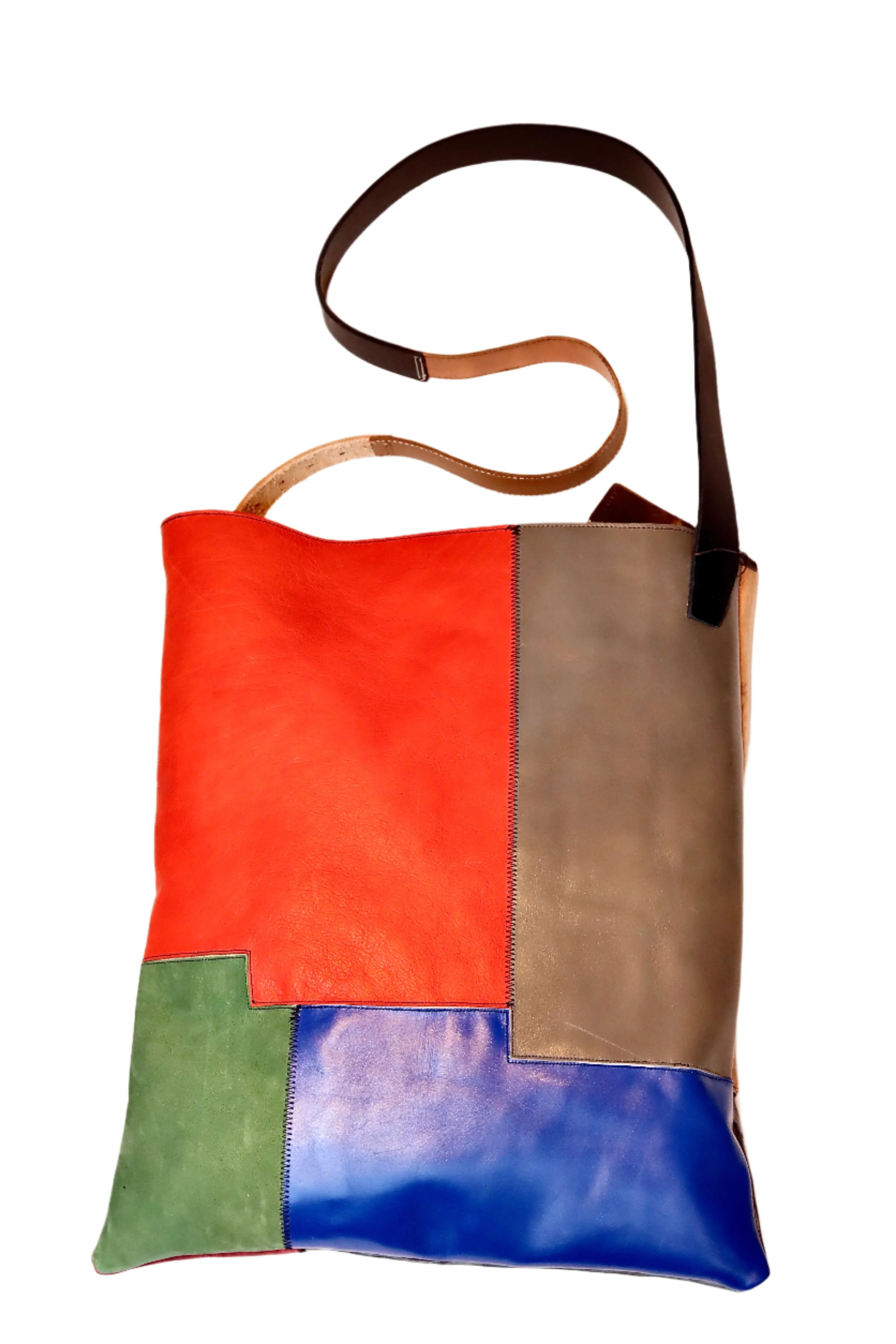 shoulder bag | mixed leather - Image 2