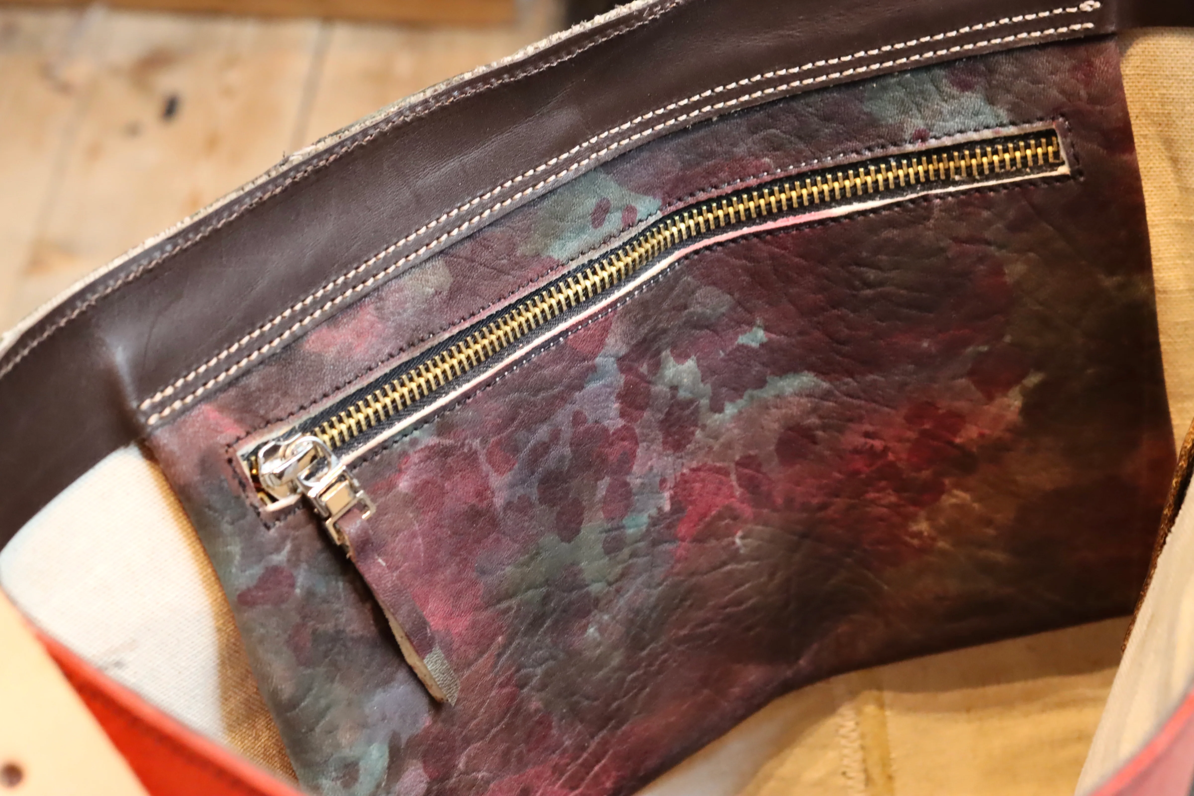 shoulder bag | mixed leather - Image 3