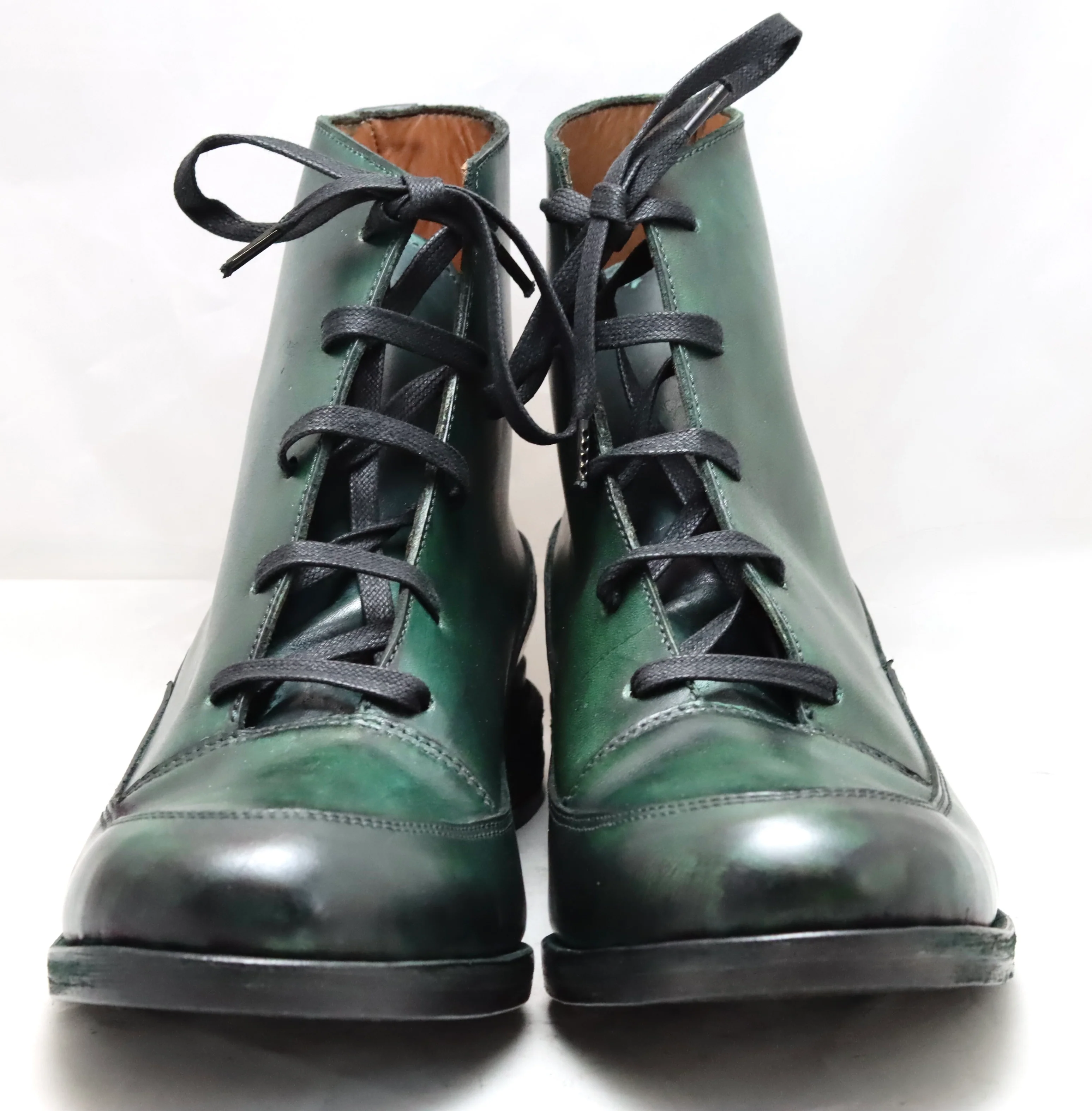 Sneaker boot | forest green | calf - Image 4