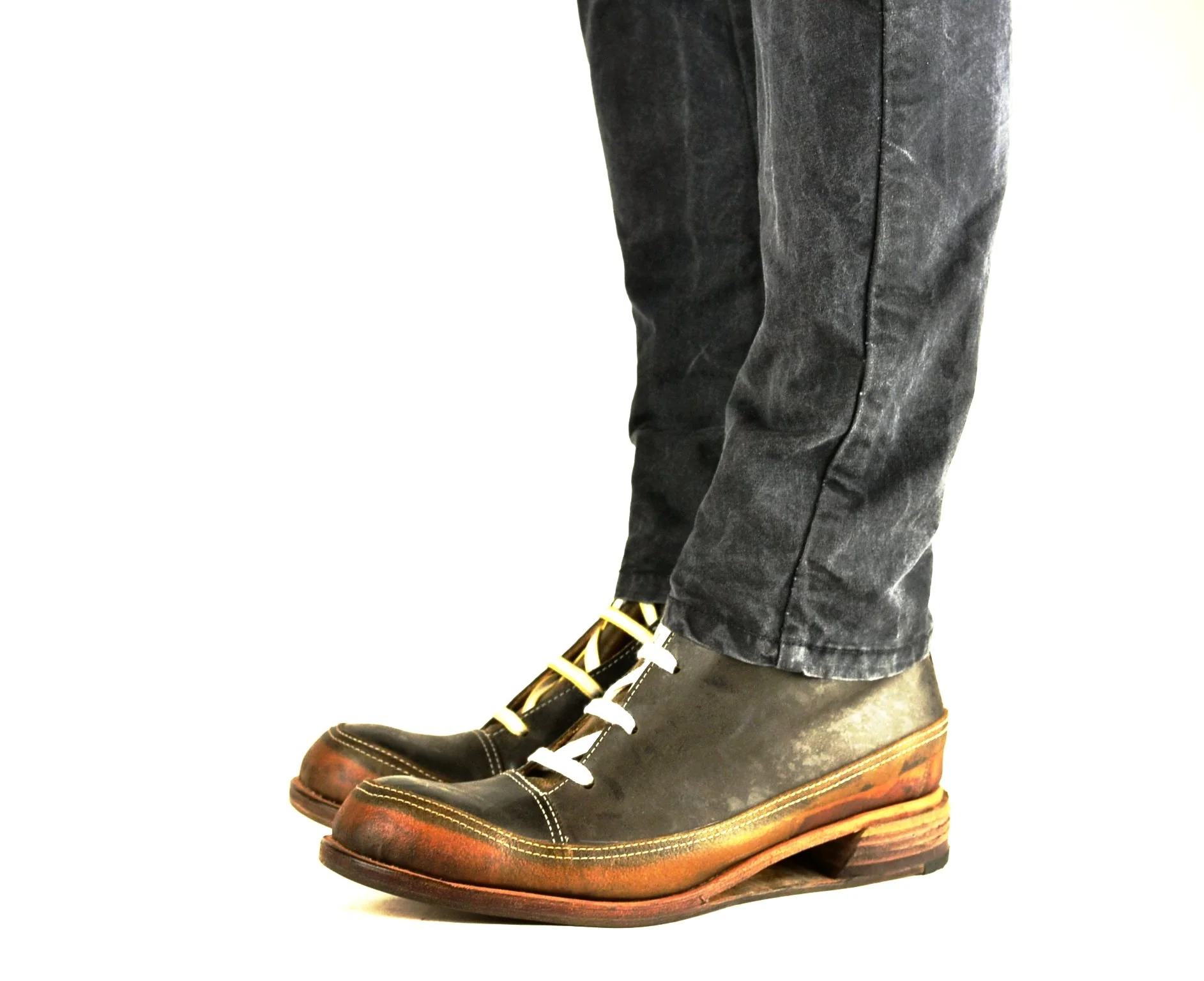 Sneaker boot  |  Transparent yak & Cordovan - Image 2
