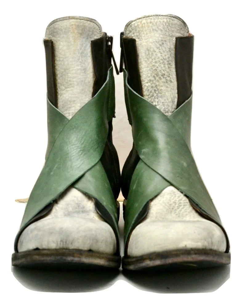 Sneaker boot  x black petrolio and grey | calf - Image 5