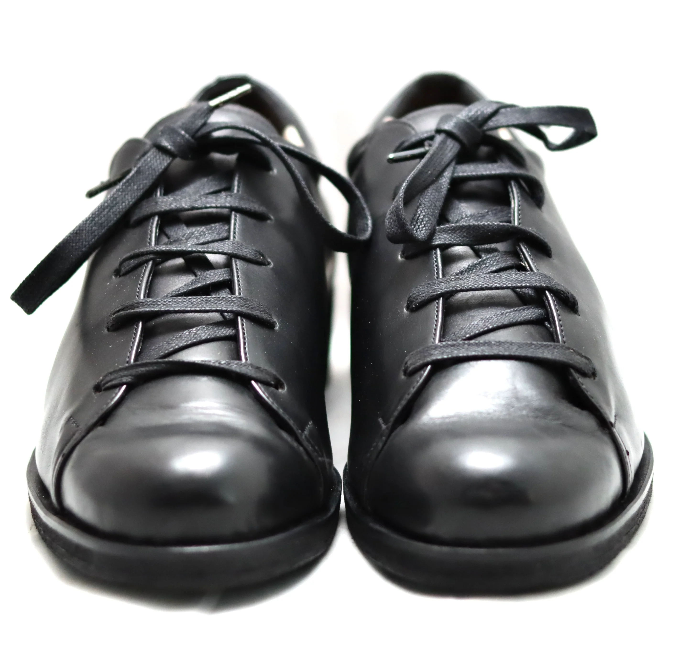 Sneaker shoe  |  Black calf | wide fit | Almond toe - Image 3