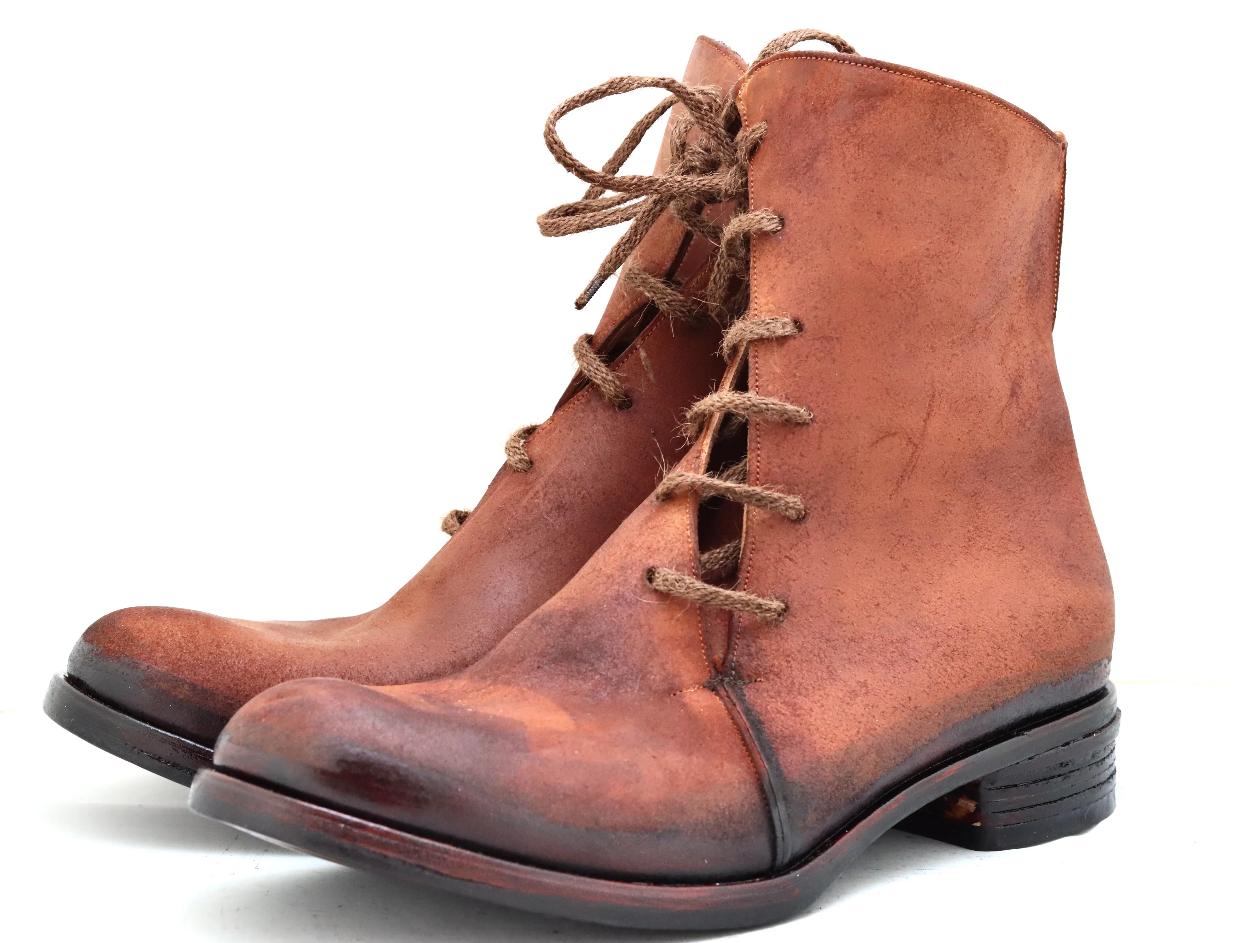 Spiral lace boot  | brandy | cordovan - Image 2