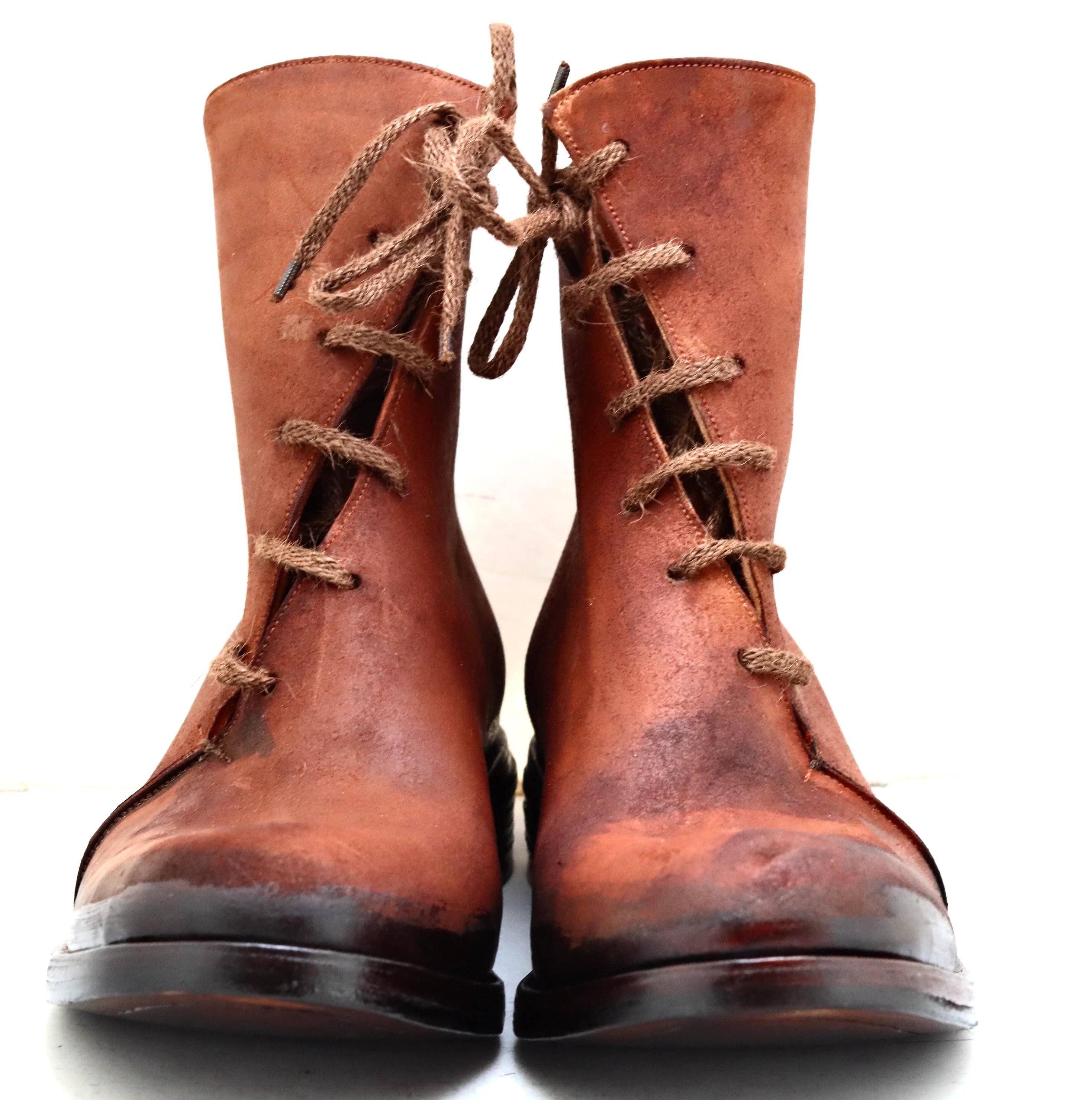 Spiral lace boot  | brandy | cordovan - Image 3