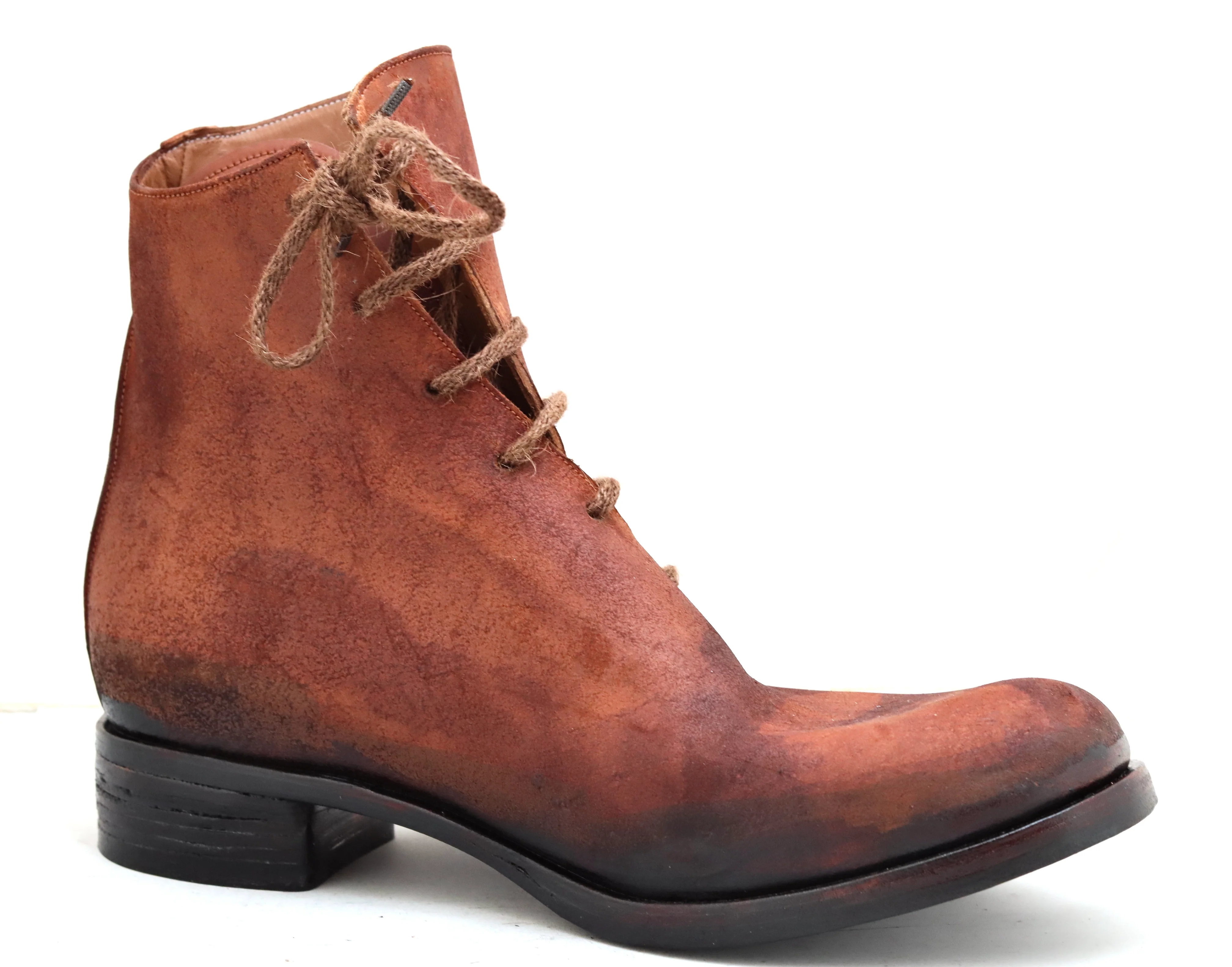 Spiral lace boot  | brandy | cordovan - Image 4