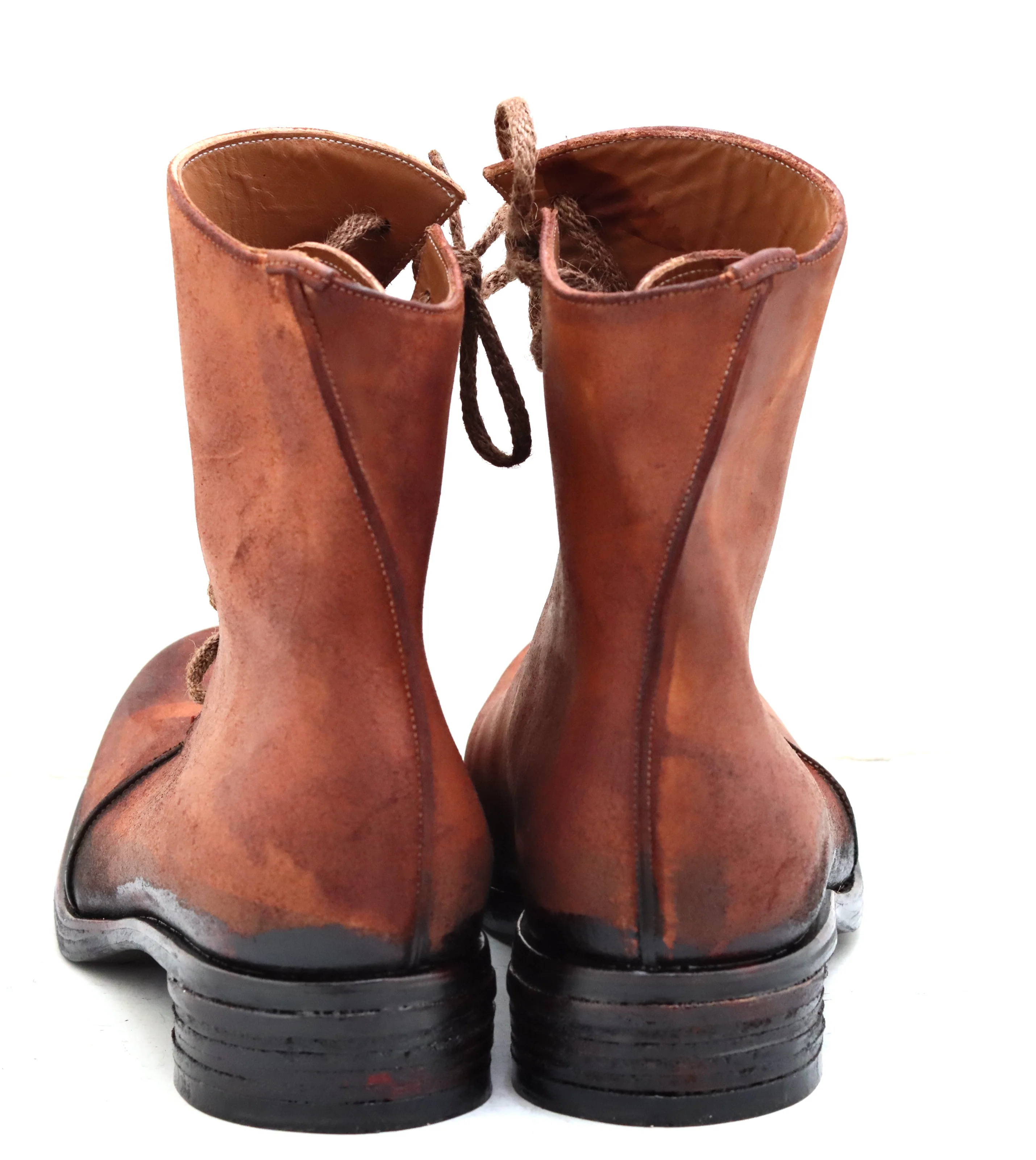 Spiral lace boot  | brandy | cordovan - Image 5
