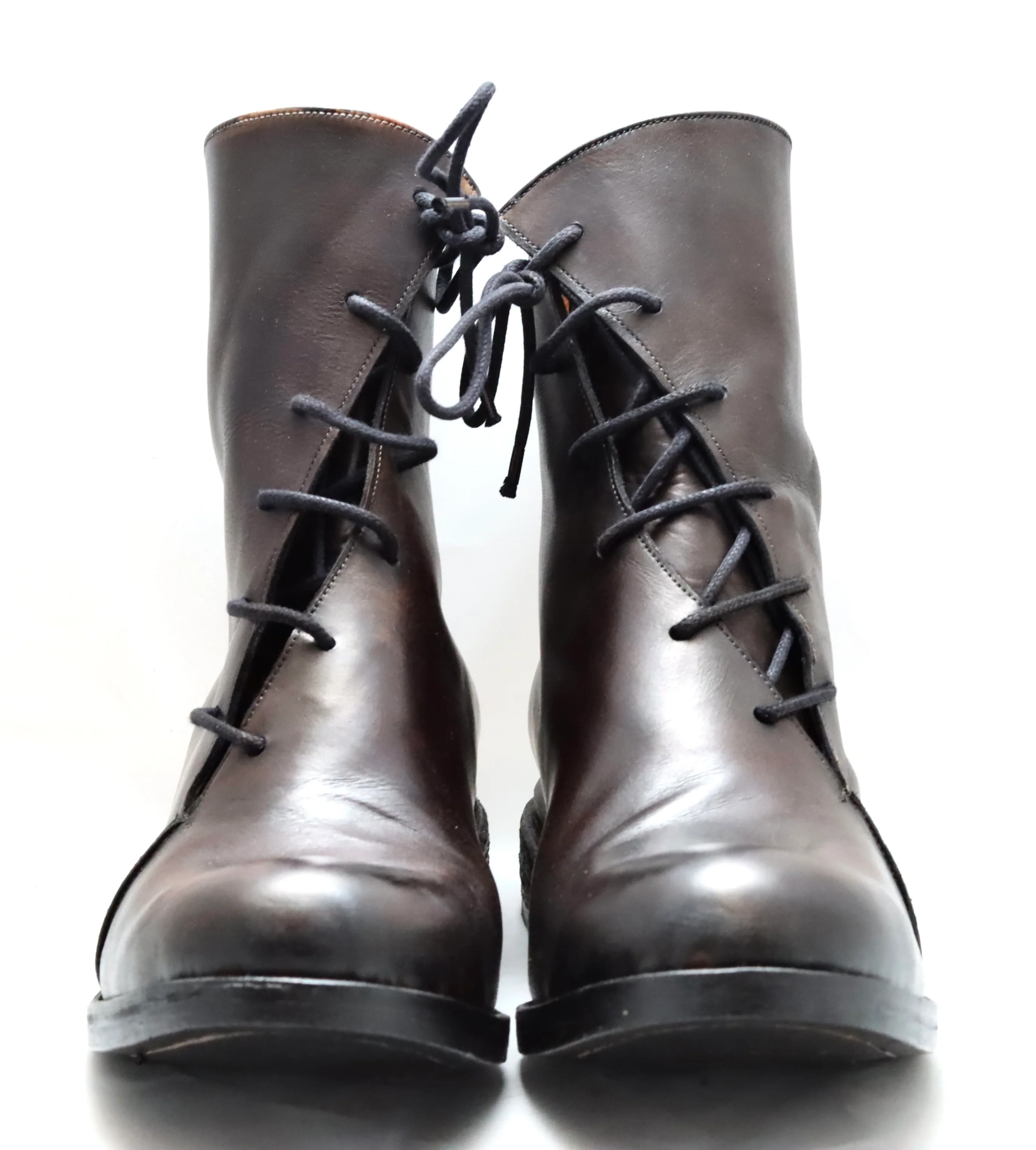 Spiral lace boot  |  dark choc  | calf - Image 4
