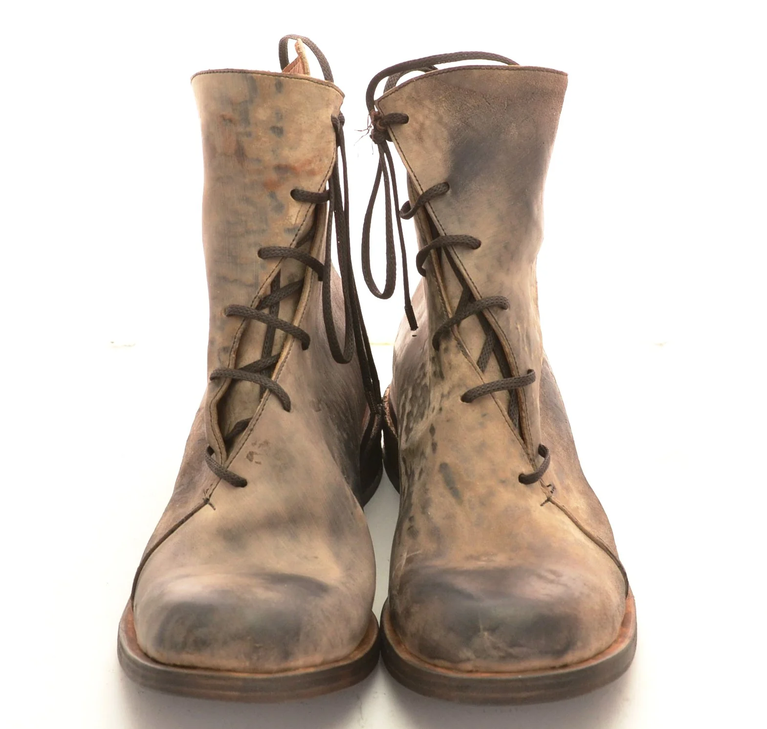 spiral lace boot | reverse choc cordovan - Image 3