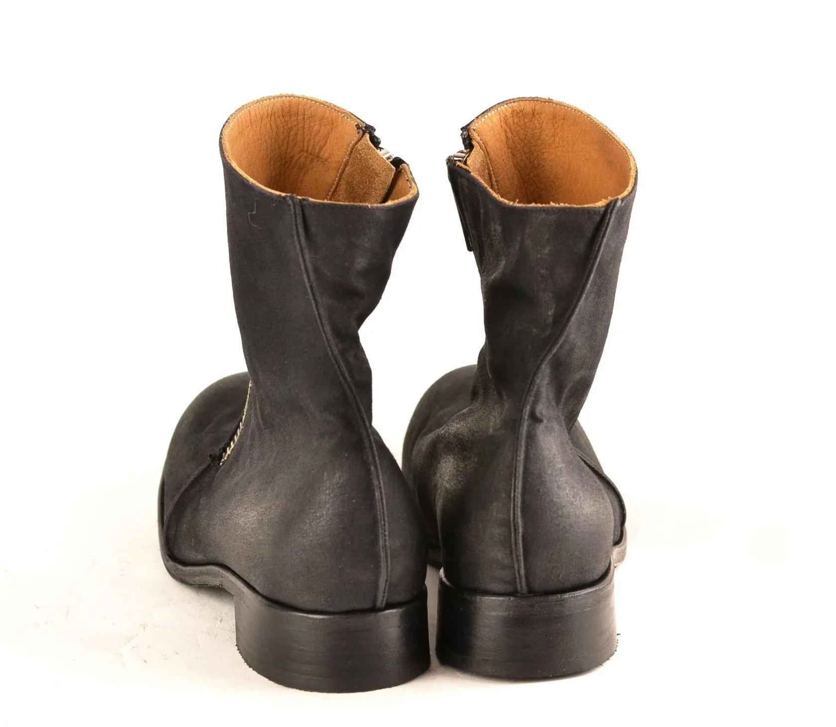 Spiral Zip Boot  | black canvas - Image 4