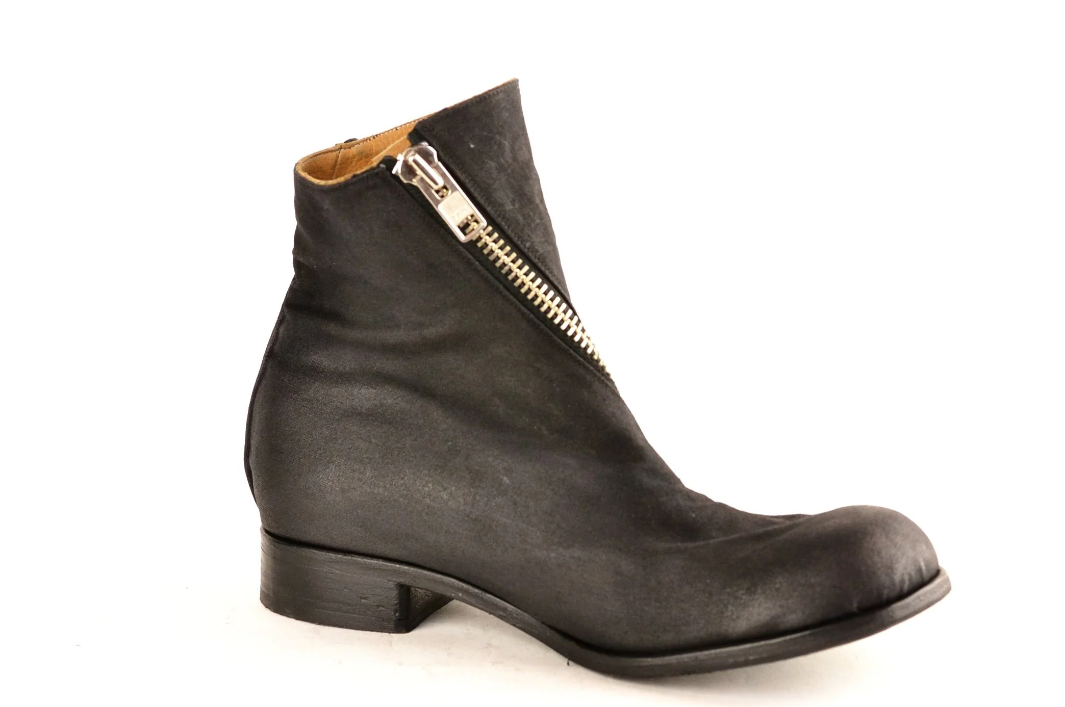 Spiral Zip Boot  | black canvas - Image 5
