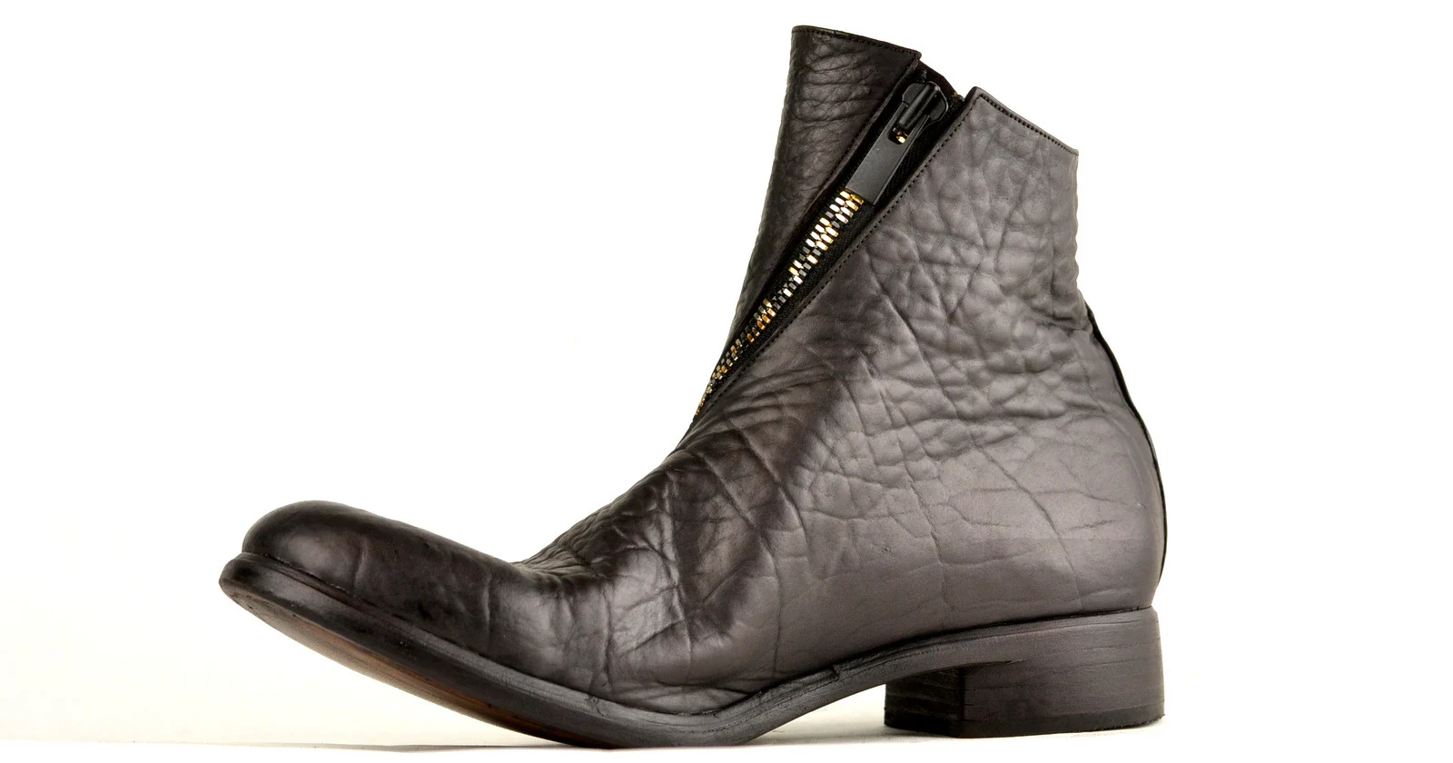 Spiral Zip Boot | Choc | yak - Image 5