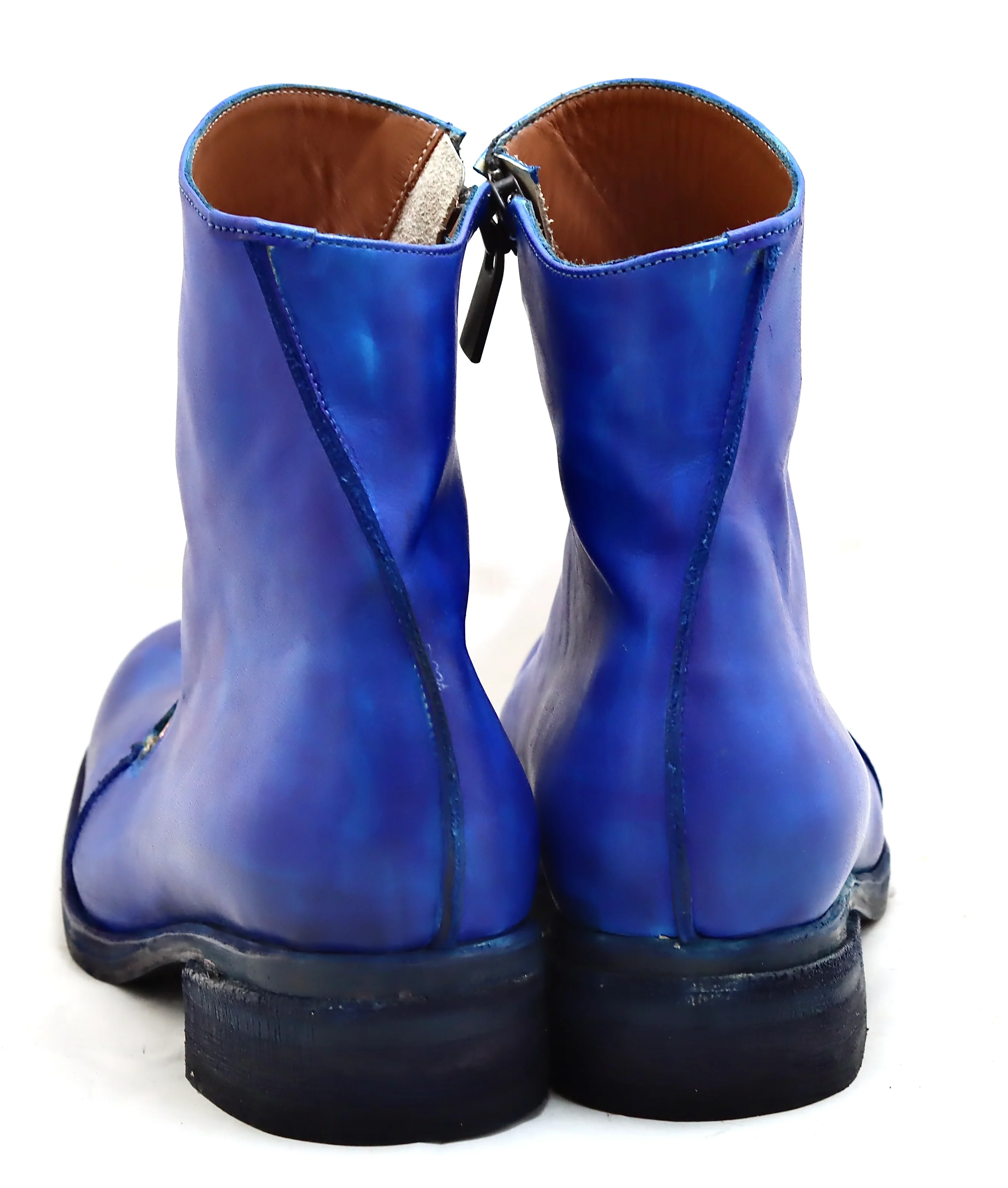 Spiral Zip boot  |  Electric blue - Image 3