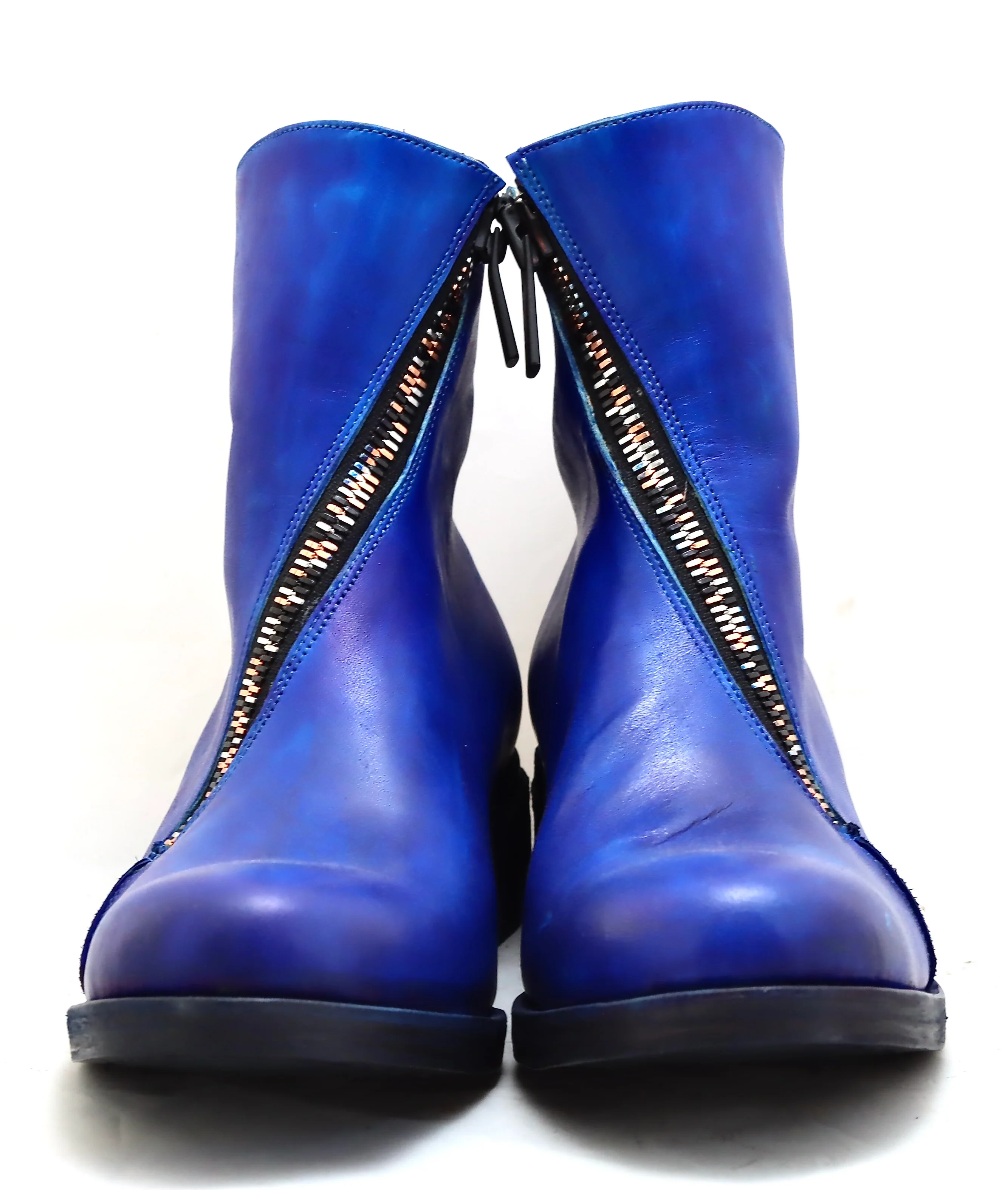Spiral Zip boot  |  Electric blue - Image 4