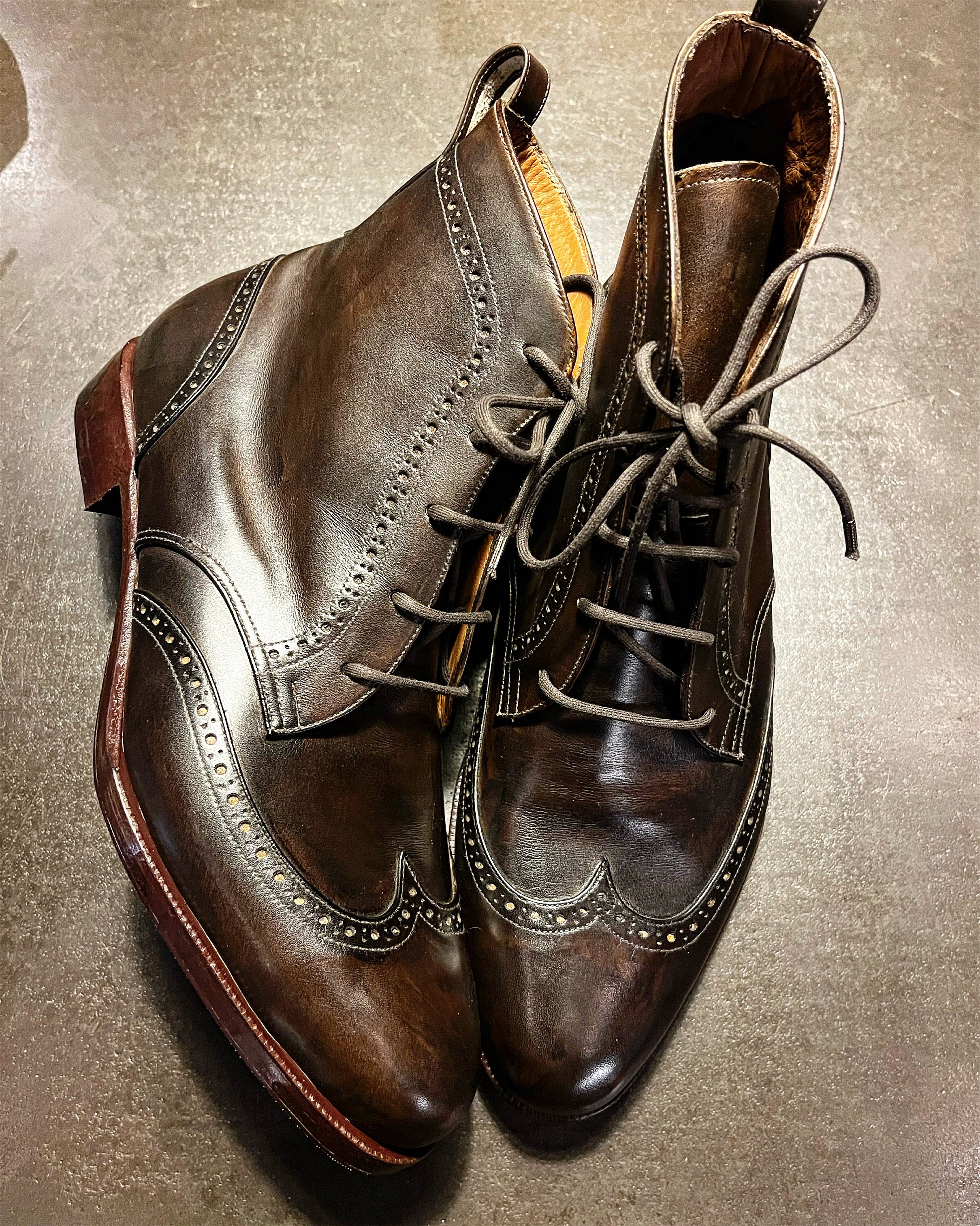 Wingtip derby brogue boot | choc | calf - Image 5