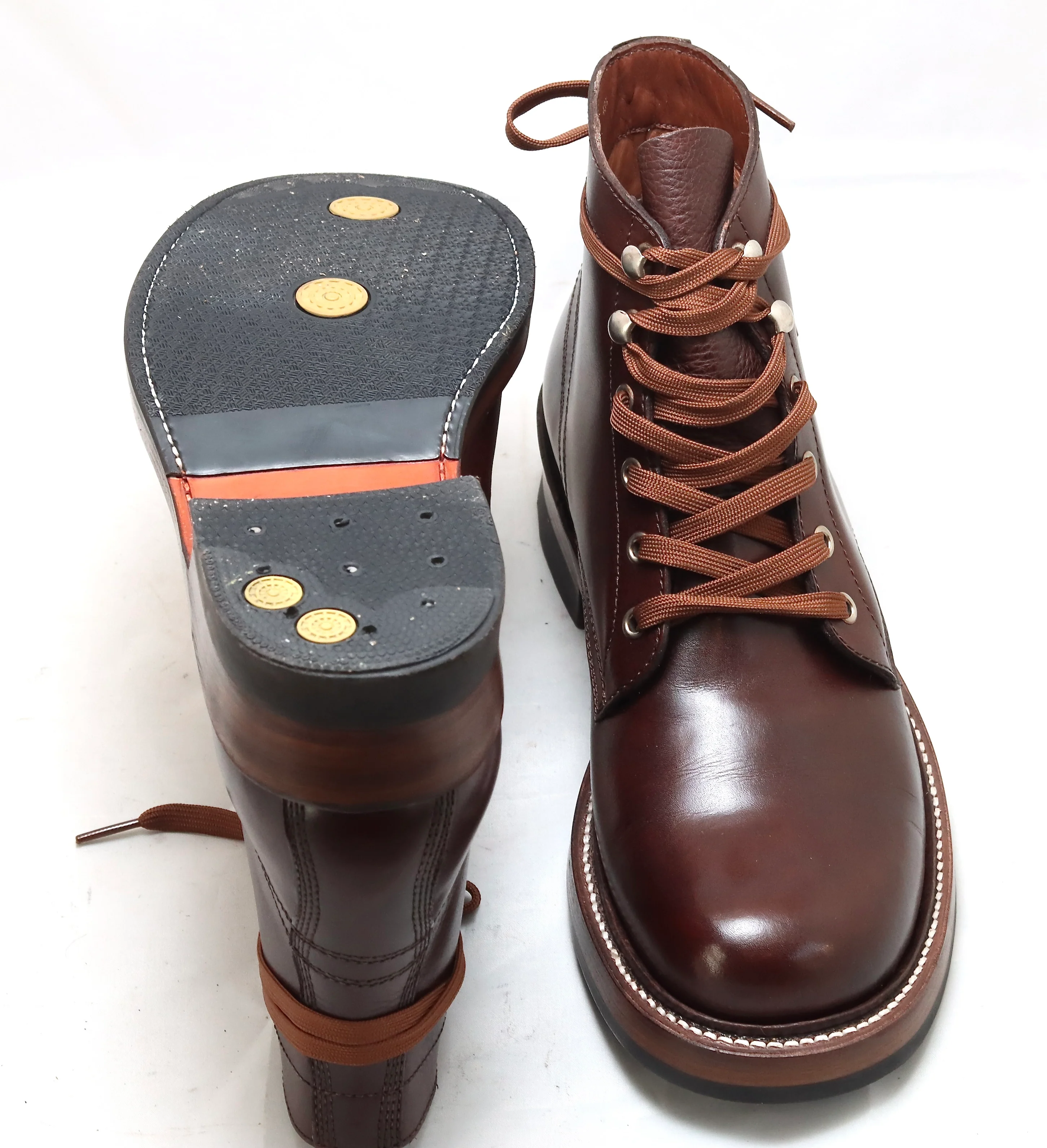 Workwear boot dark brown | wide fit - Image 6
