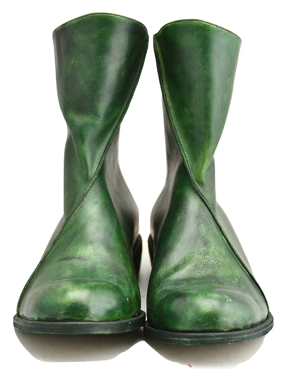 zip back boot | Pine green | Calf - Image 6