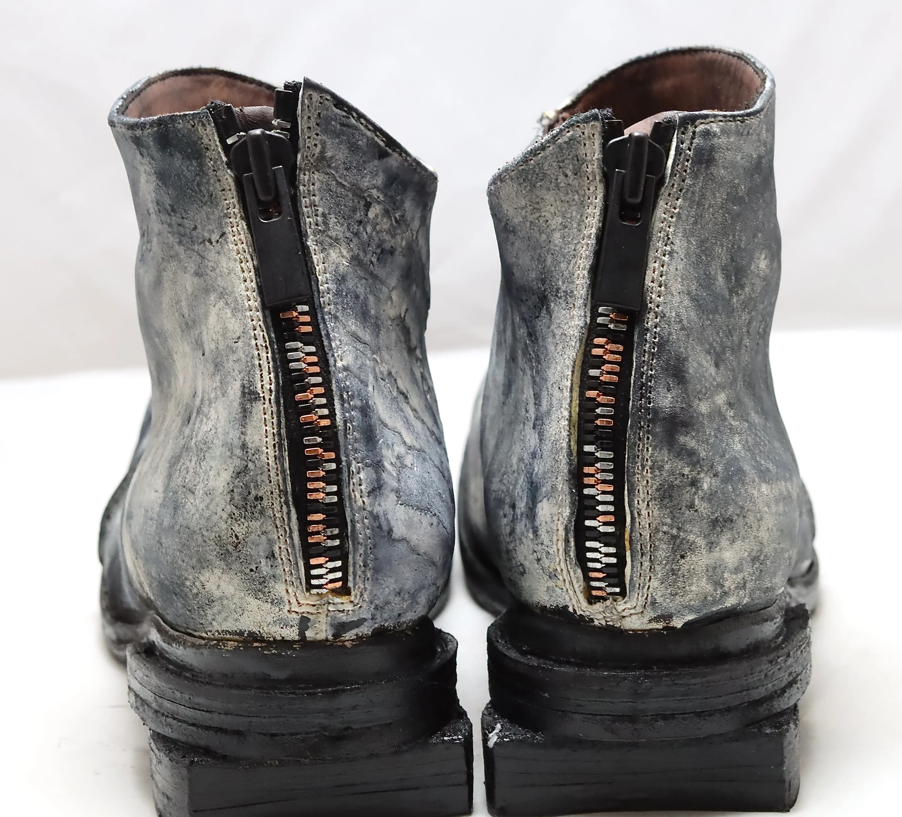 Zip back boot | Back to front heel | raw culatta dyed - Image 2