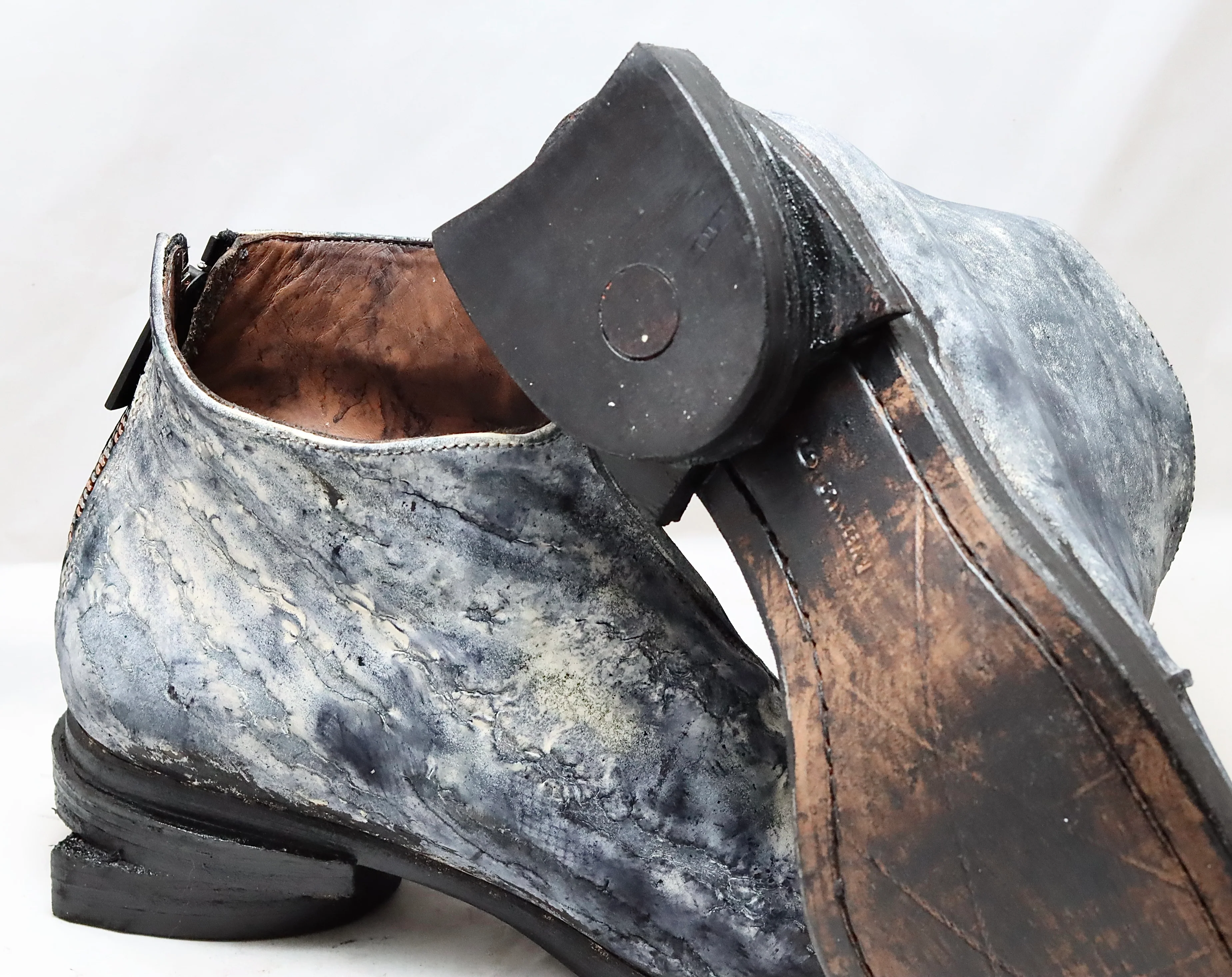 Zip back boot | Back to front heel | raw culatta dyed - Image 4