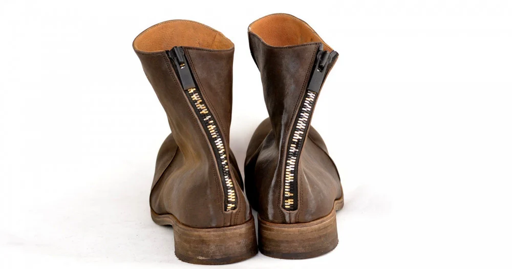 Zip Back Boot  |  Choc - Image 4