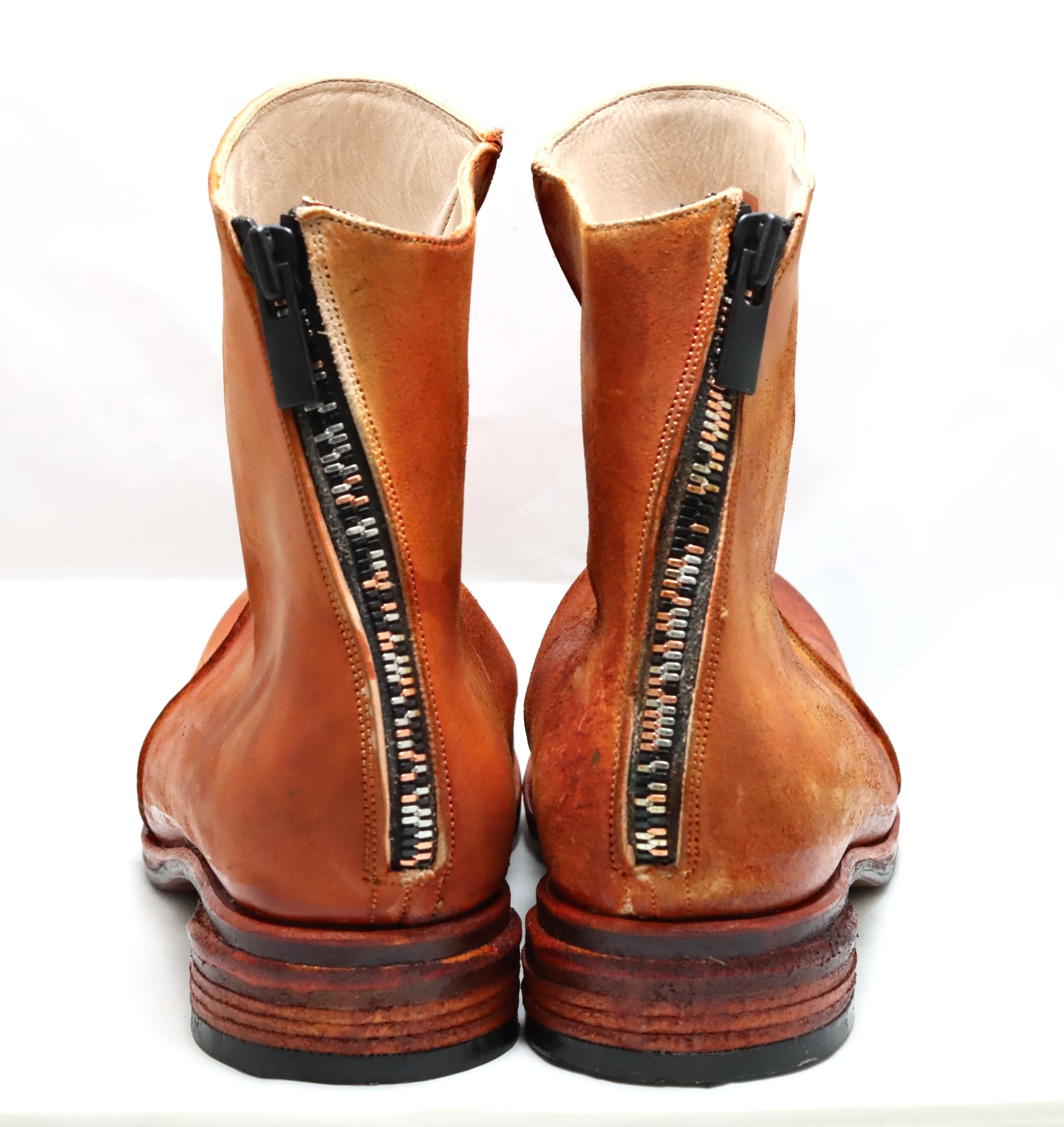 Zip Back Boot | Cognac cordovan - Image 4