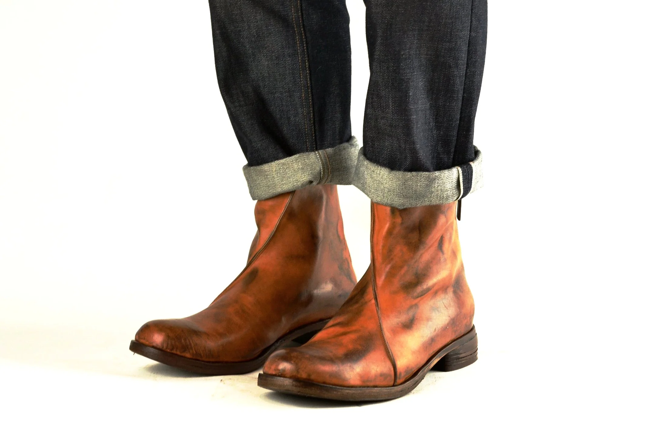 Zip Back Boot | Cognac cordovan - Image 6