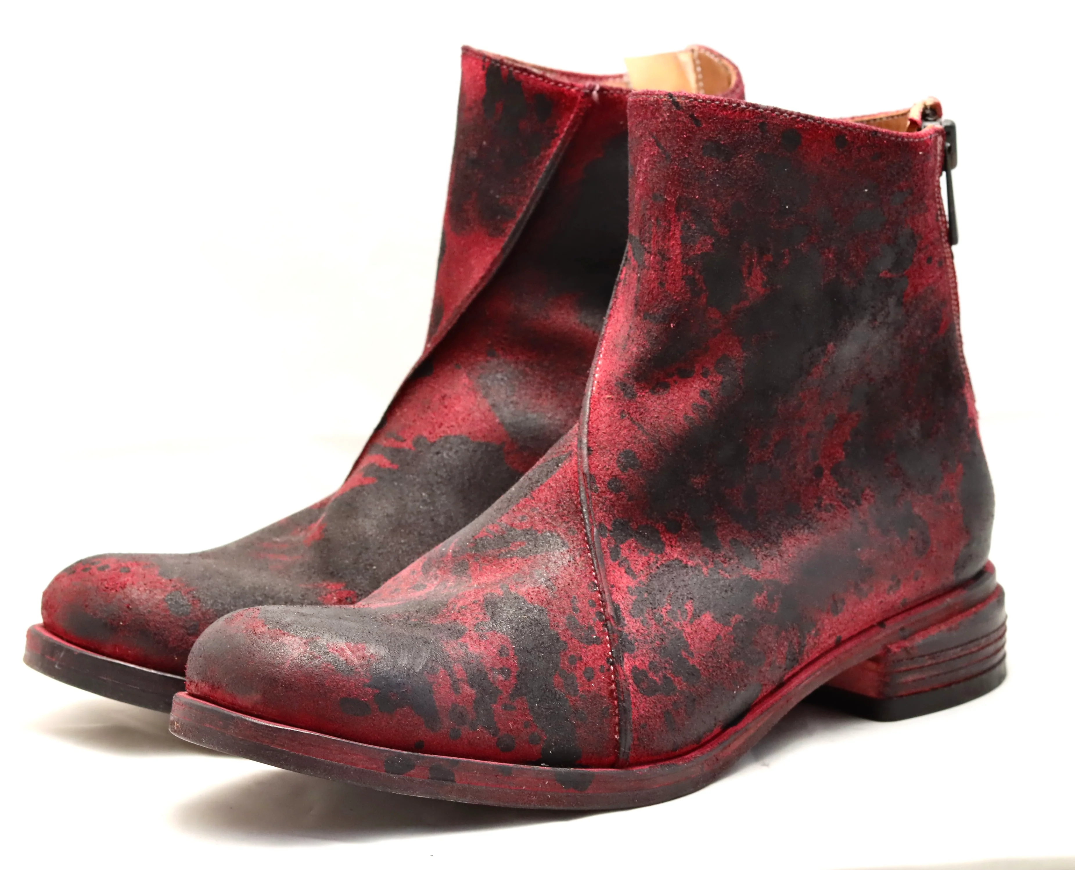 Zip Back Boot | culatta | scarlet black overdye - Image 2