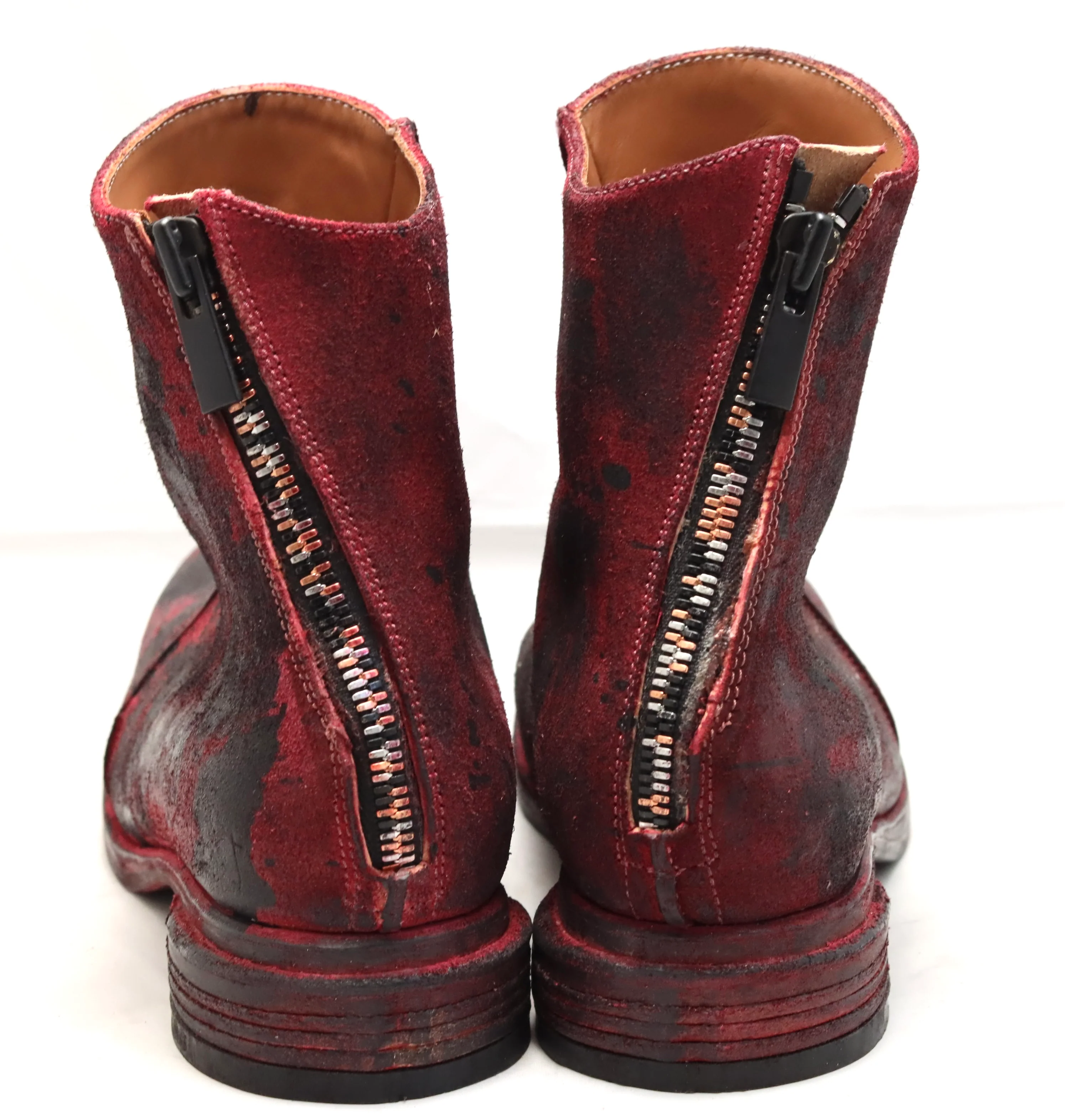 Zip Back Boot | culatta | scarlet black overdye - Image 3