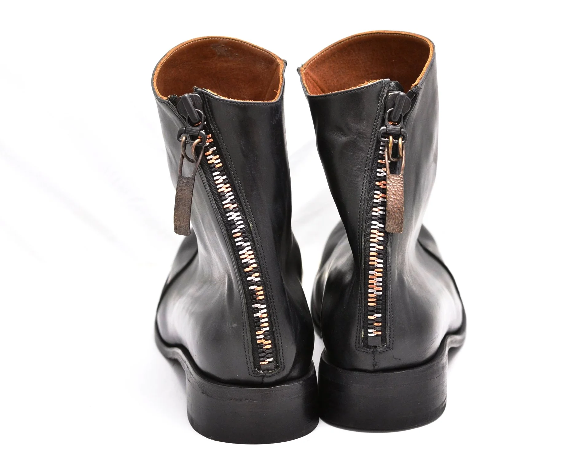 Zip Back Boot | Black calf - Image 3