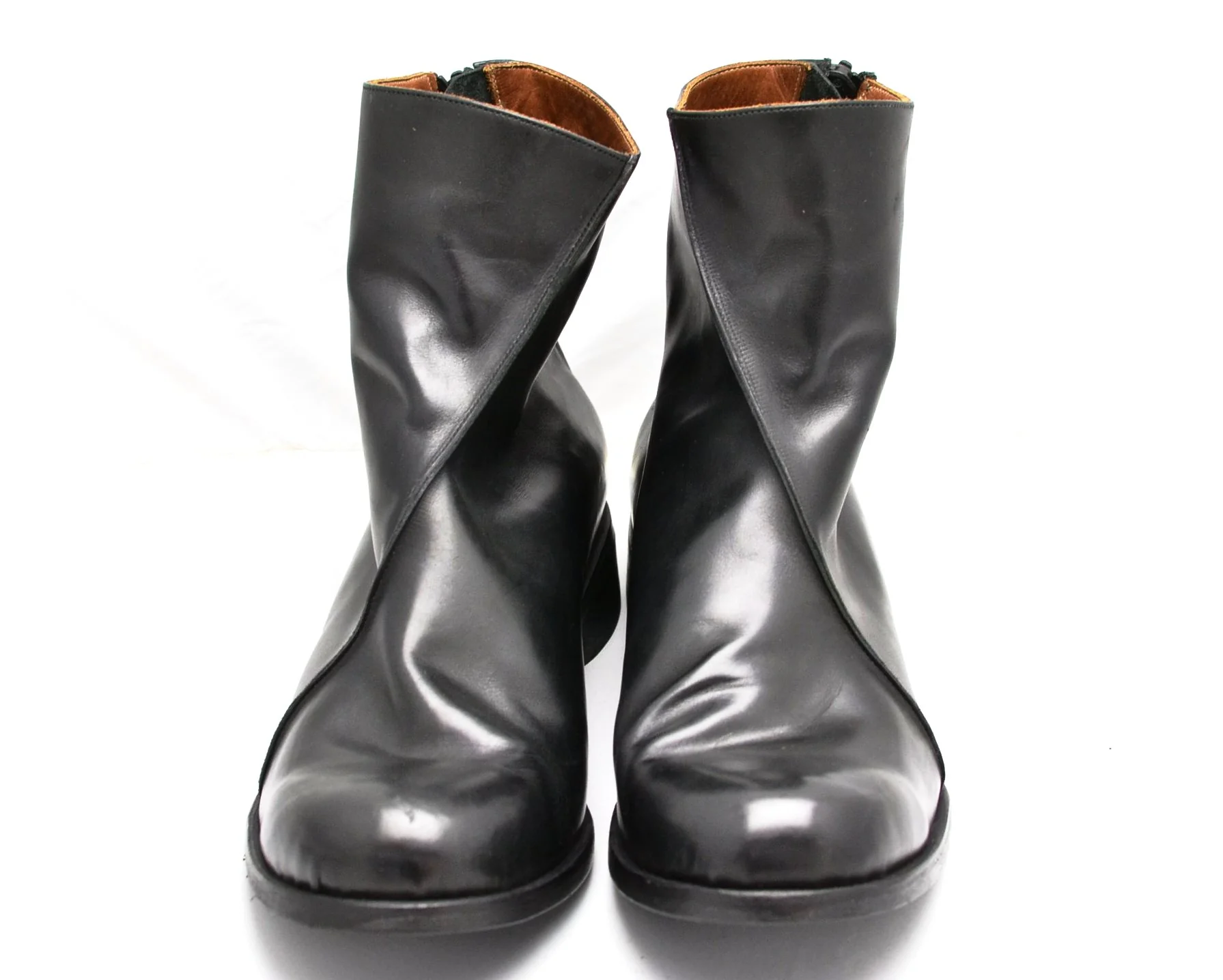 Zip Back Boot | Black calf - Image 4