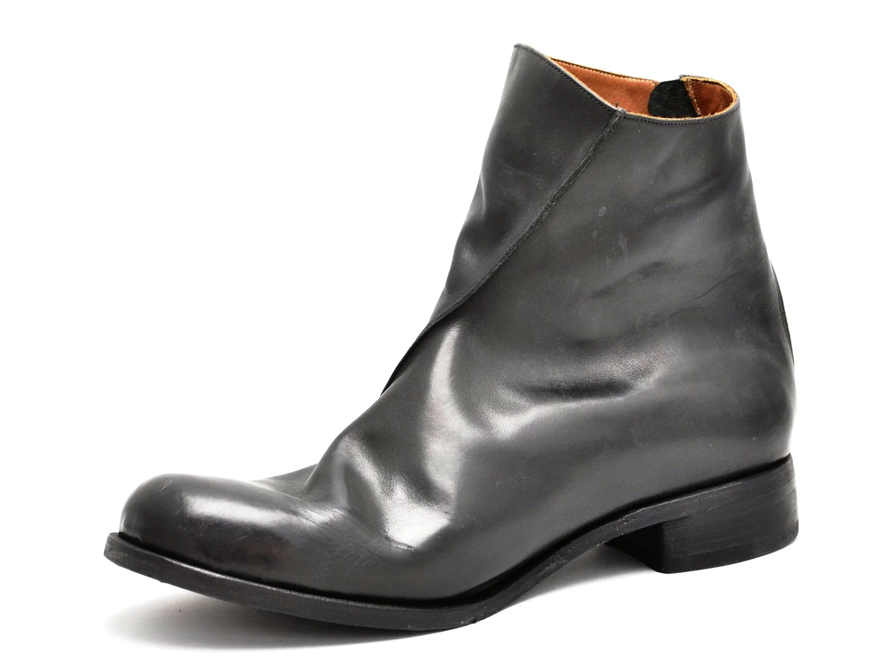 Zip Back Boot | Black calf - Image 5