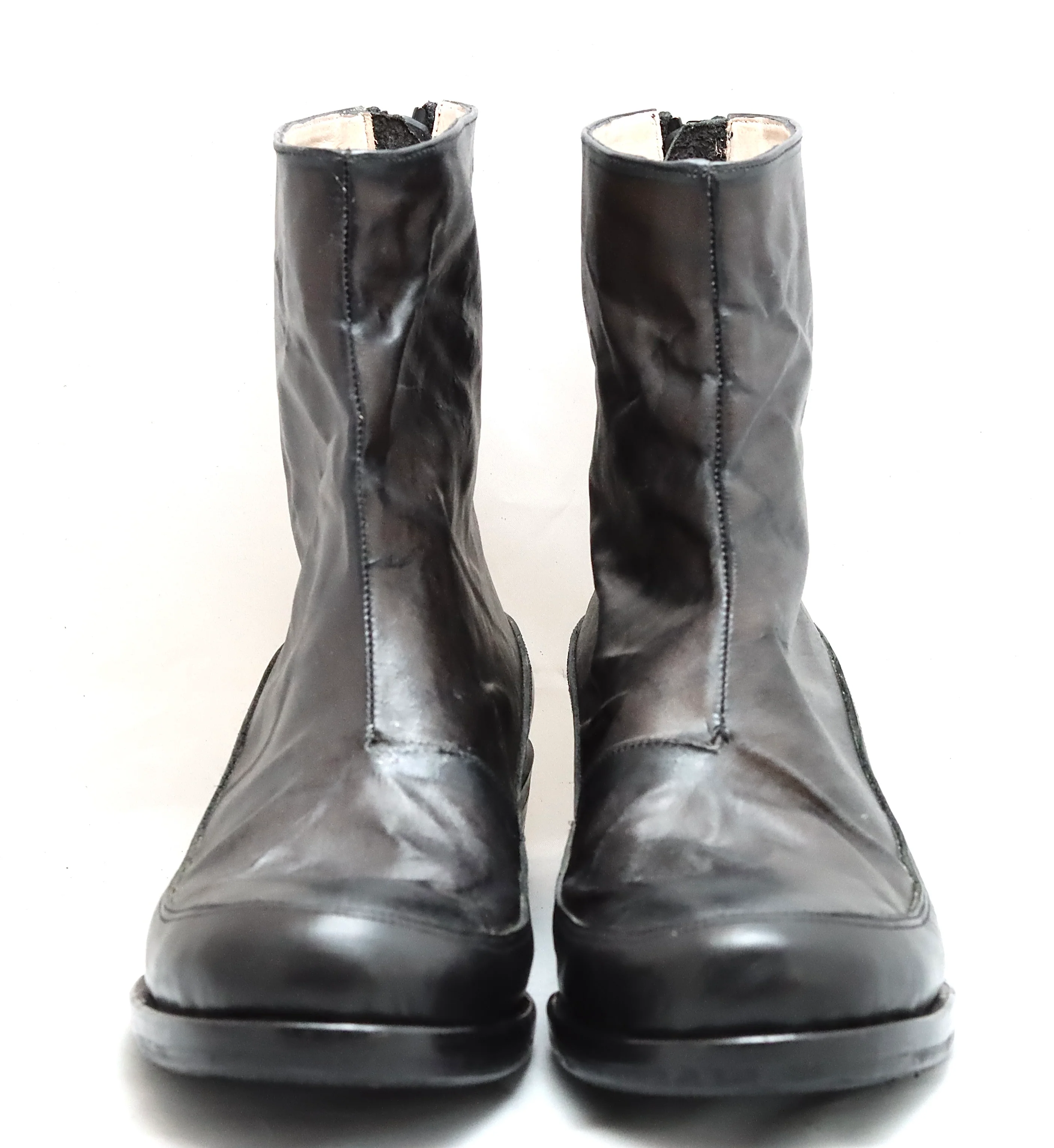 Zip back boot | grey  |transparent kangaroo and calf - Image 5