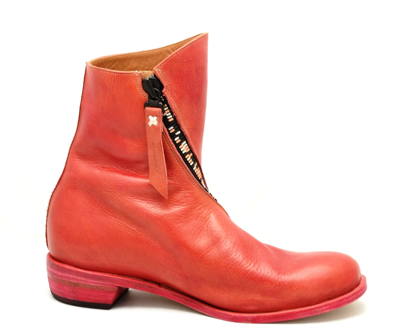 Spiral zip back boot | crimson cordovan - Image 5