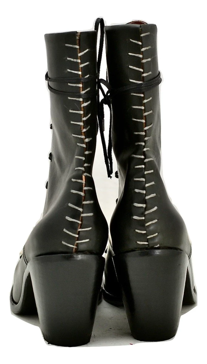 Derby boot tall | Black | calf - Image 5