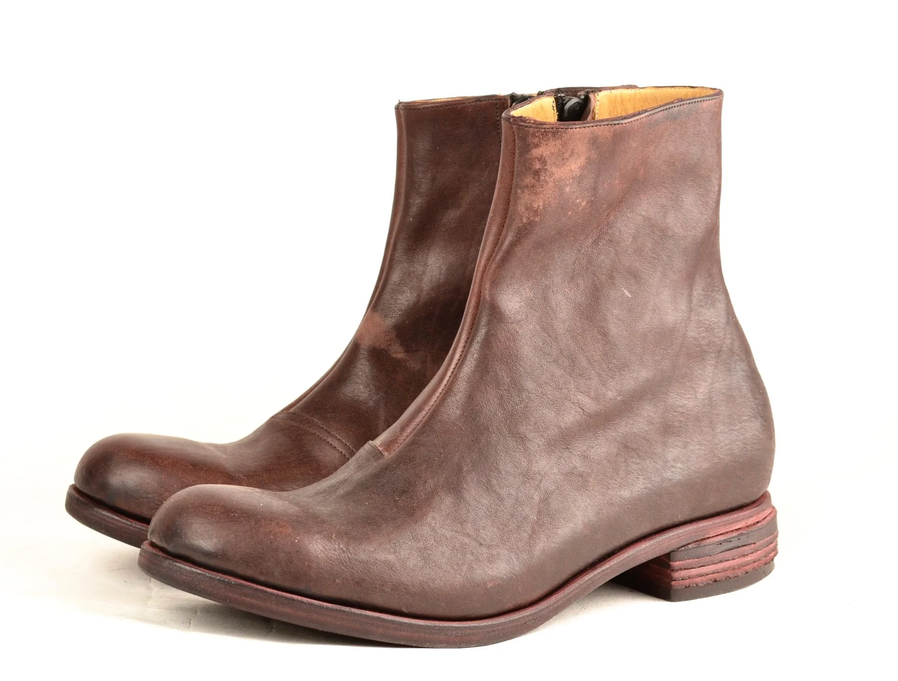 Zip Sided Boot  |  Burgundy Mustang - Image 3