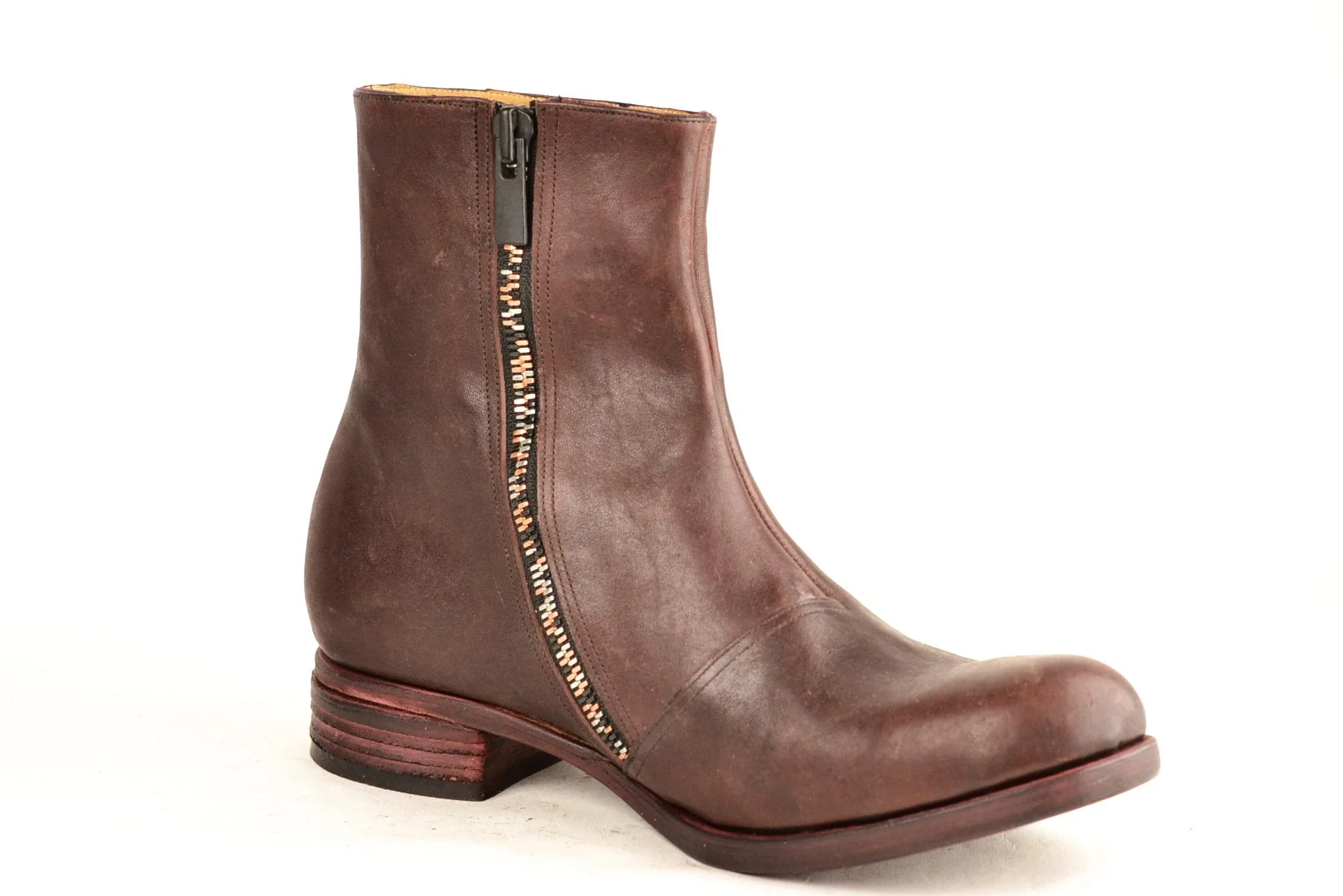 Zip Sided Boot  |  Burgundy Mustang - Image 4