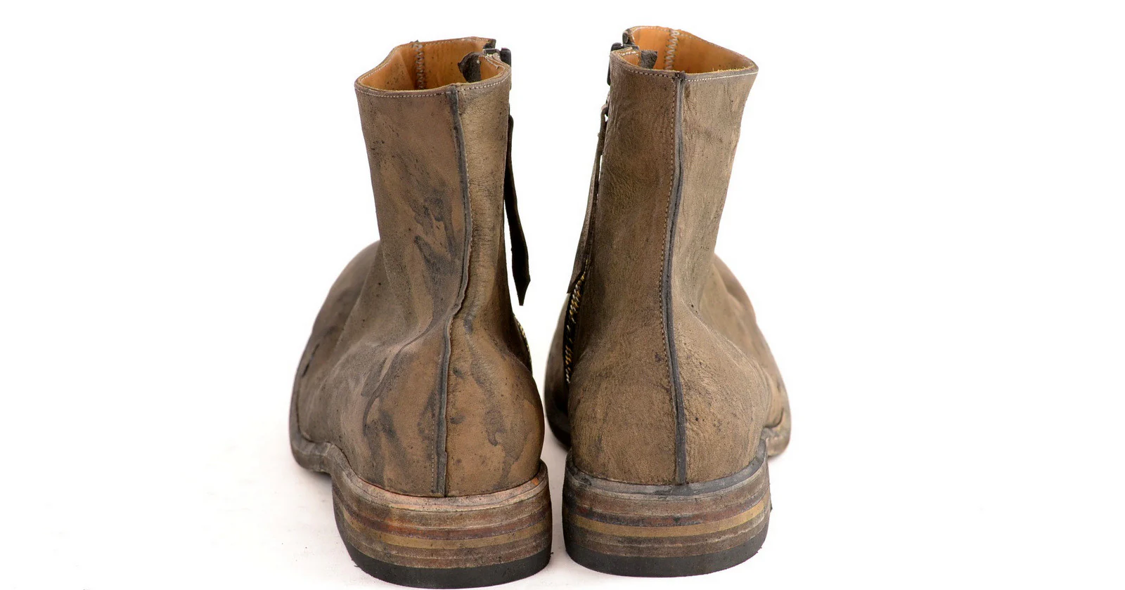 Zip Sided Boot  |  Washed grigio - Image 3