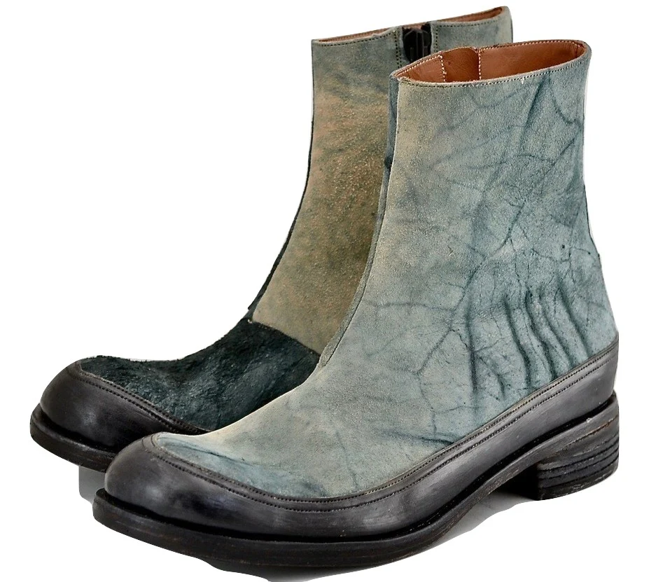 Zip Sided sneaker Boot  | Black and rev | Cordovan - Image 4
